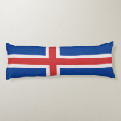 Coussins Longs Drapeau de l'Islande (Dos)