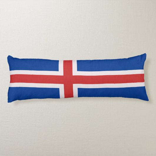 Coussins Longs Drapeau de l'Islande (Dos)