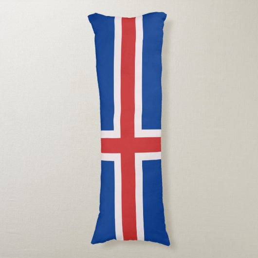 Coussins Longs Drapeau de l'Islande (Devant (Vertical))