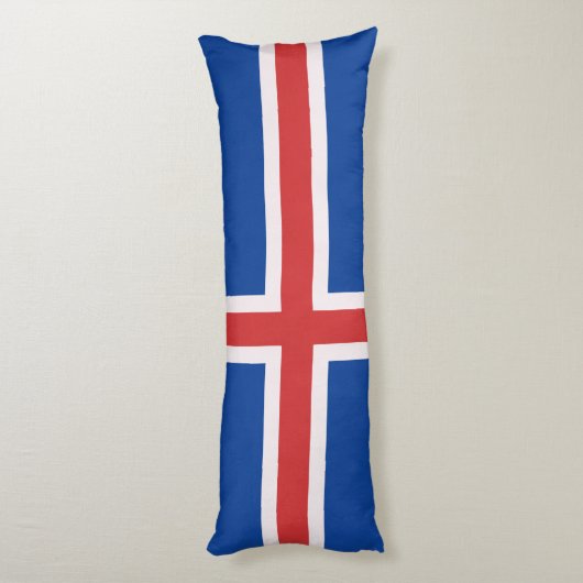 Coussins Longs Drapeau de l'Islande (Dos (Vertical))