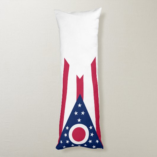 Coussins Longs Drapeau de l'Ohio (Dos (Vertical))