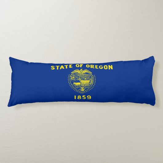 Coussins Longs Drapeau de l'Oregon (Devant)