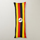 Coussins Longs Drapeau de l'Ouganda (Dos (Vertical))
