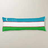 Coussins Longs Drapeau de l'Ouzbékistan (Dos)