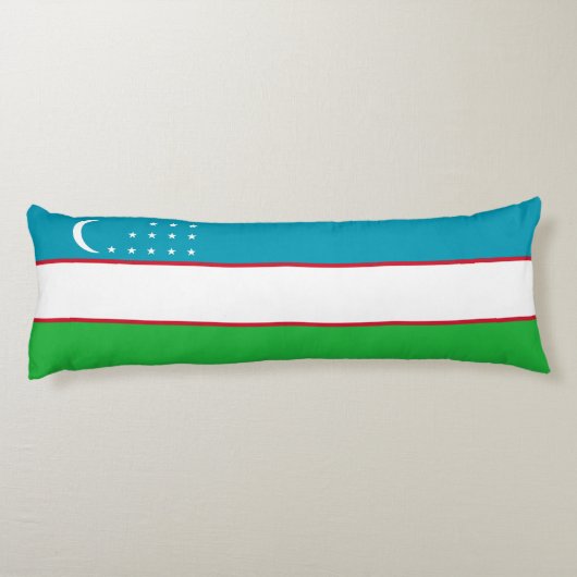 Coussins Longs Drapeau de l'Ouzbékistan (Dos)