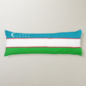 Coussins Longs Drapeau de l'Ouzbékistan (Devant)