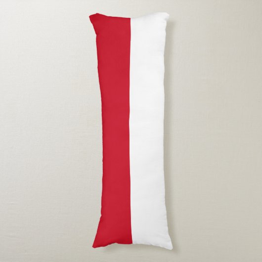 Coussins Longs Drapeau de Monaco (Devant (Vertical))