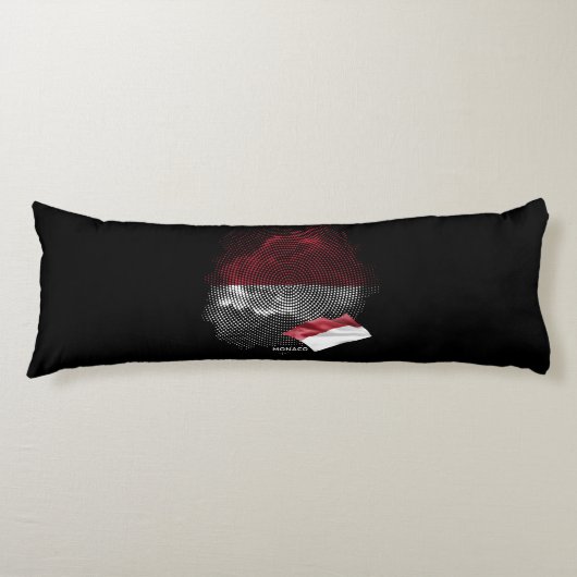 Coussins Longs Drapeau de Monaco (Devant)