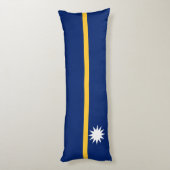 Coussins Longs Drapeau de Nauru (Dos (Vertical))