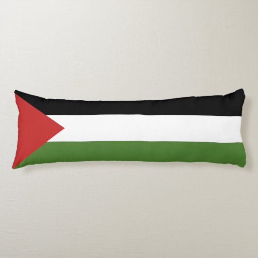 Coussins Longs Drapeau de Palestine (Devant)