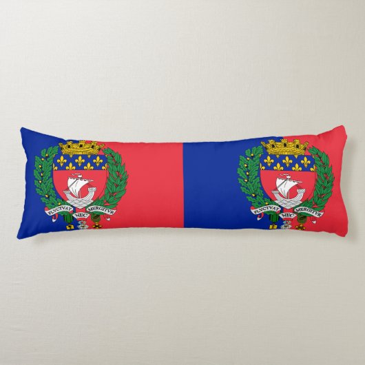 Coussins Longs Drapeau de Paris, France (Devant)