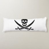 Coussins Longs Drapeau de pirate Crâne croisé épées (Devant)