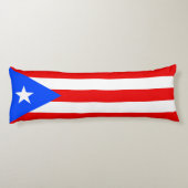 Coussins Longs Drapeau de Porto Rico (Dos)