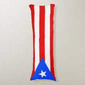 Coussins Longs Drapeau de Porto Rico (Devant (Vertical))