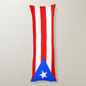 Coussins Longs Drapeau de Porto Rico (Dos (Vertical))