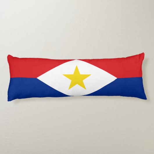 Coussins Longs Drapeau de Saba (Dos)