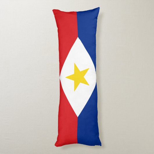 Coussins Longs Drapeau de Saba (Dos (Vertical))