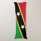 Coussins Longs Drapeau de Saint-Kitts-et-Nevis (Devant (Vertical))