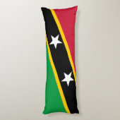 Coussins Longs Drapeau de Saint-Kitts-et-Nevis (Dos (Vertical))