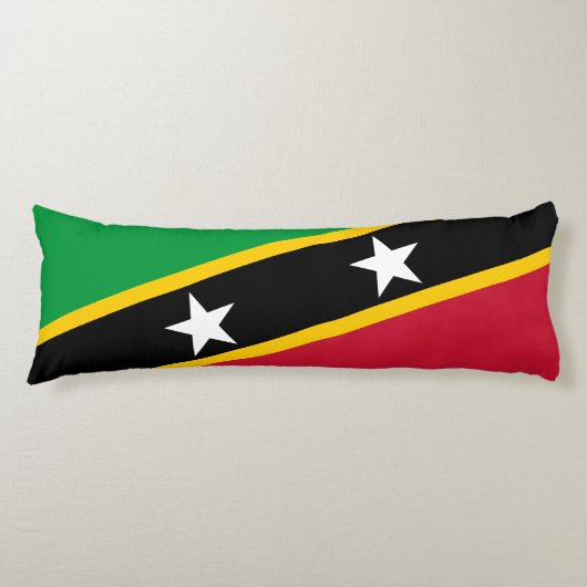 Coussins Longs Drapeau de Saint-Kitts-et-Nevis (Devant)