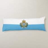 Coussins Longs Drapeau de Saint-Marin (Dos)