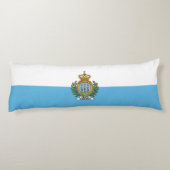 Coussins Longs Drapeau de Saint-Marin (Dos)