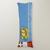 Coussins Longs Drapeau de Saint-Pierre-et-Miquelon (Devant (Vertical))