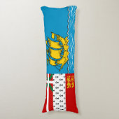 Coussins Longs Drapeau de Saint-Pierre-et-Miquelon (Devant (Vertical))