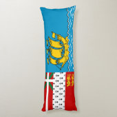 Coussins Longs Drapeau de Saint-Pierre-et-Miquelon (Dos (Vertical))