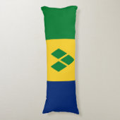 Coussins Longs Drapeau de Saint-Vincent (Devant (Vertical))