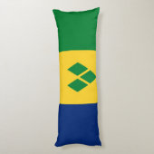 Coussins Longs Drapeau de Saint-Vincent (Dos (Vertical))