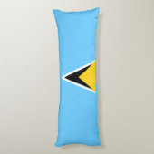 Coussins Longs Drapeau de Sainte-Lucie (Dos (Vertical))