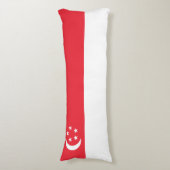 Coussins Longs Drapeau de Singapour (Devant (Vertical))