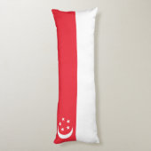 Coussins Longs Drapeau de Singapour (Dos (Vertical))