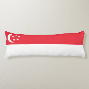 Coussins Longs Drapeau de Singapour
