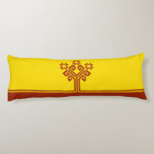 Coussins Longs Drapeau de Tchouvachie (Dos)