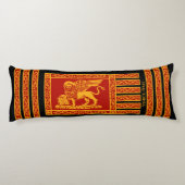 Coussins Longs Drapeau de Venise, Italie (Dos)