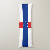 Coussins Longs Drapeau des Antilles néerlandaises (Dos (Vertical))
