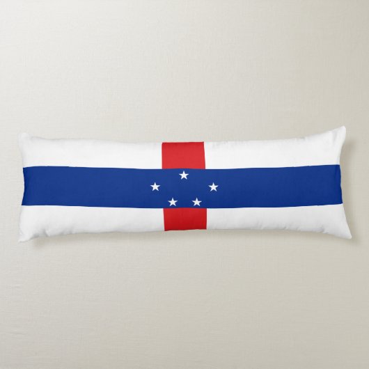 Coussins Longs Drapeau des Antilles Pays-Bas (Dos)