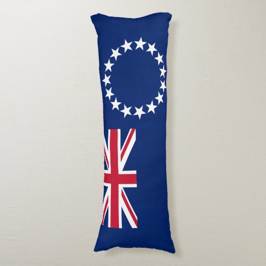 Coussins Longs Drapeau des Îles Cook (Devant (Vertical))