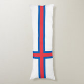 Coussins Longs Drapeau des îles Féroé (Devant (Vertical))
