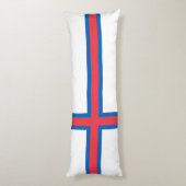 Coussins Longs Drapeau des îles Féroé (Dos (Vertical))