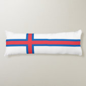 Coussins Longs Drapeau des îles Féroé (Devant)