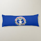 Coussins Longs Drapeau des îles Mariannes du Nord (Dos)