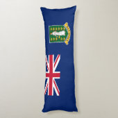 Coussins Longs Drapeau des îles Vierges britanniques (Dos (Vertical))