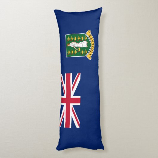 Coussins Longs Drapeau des îles Vierges britanniques (Dos (Vertical))