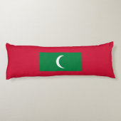 Coussins Longs Drapeau des Maldives (Dos)