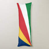 Coussins Longs Drapeau des Seychelles (Dos (Vertical))