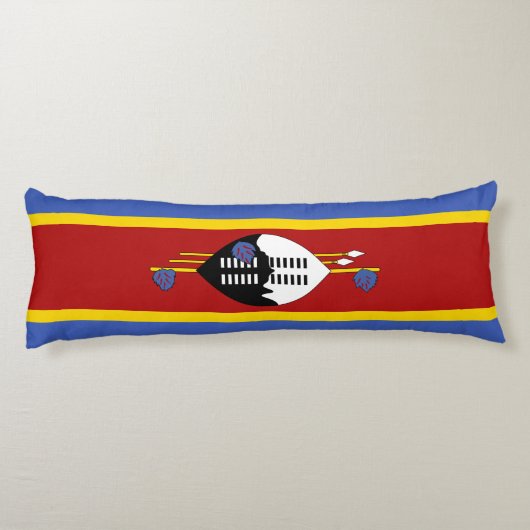 Coussins Longs Drapeau d'Eswatini (Dos)