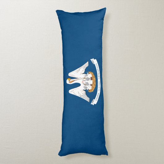 Coussins Longs Drapeau d'État de Louisiane (Dos (Vertical))